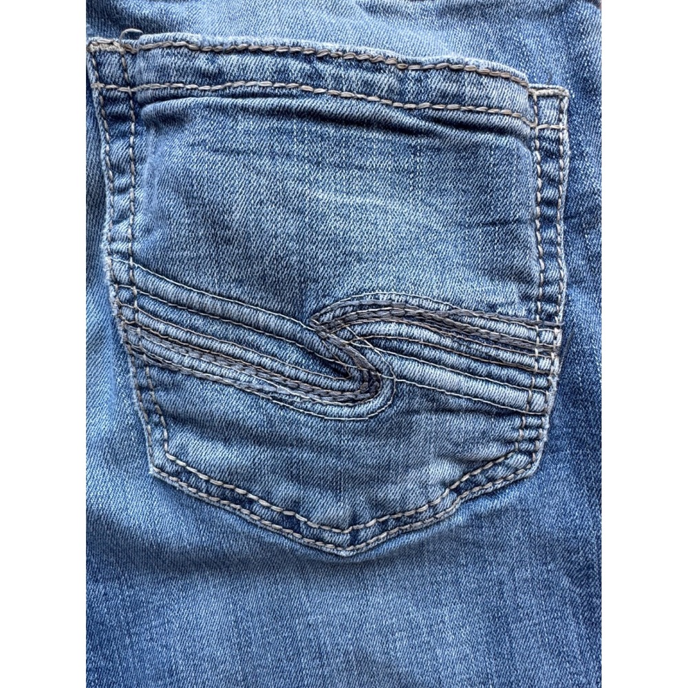 Silver Jeans Co Mens Light Wash Straight Leg Denim Jeans Blue Fade 33x31 - Picture 9 of 12